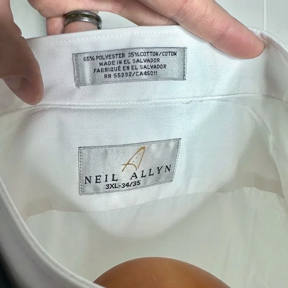 NWT Neil Allyn Tuxedo Shirt w/ Bow Tie - Picture 6 of 10